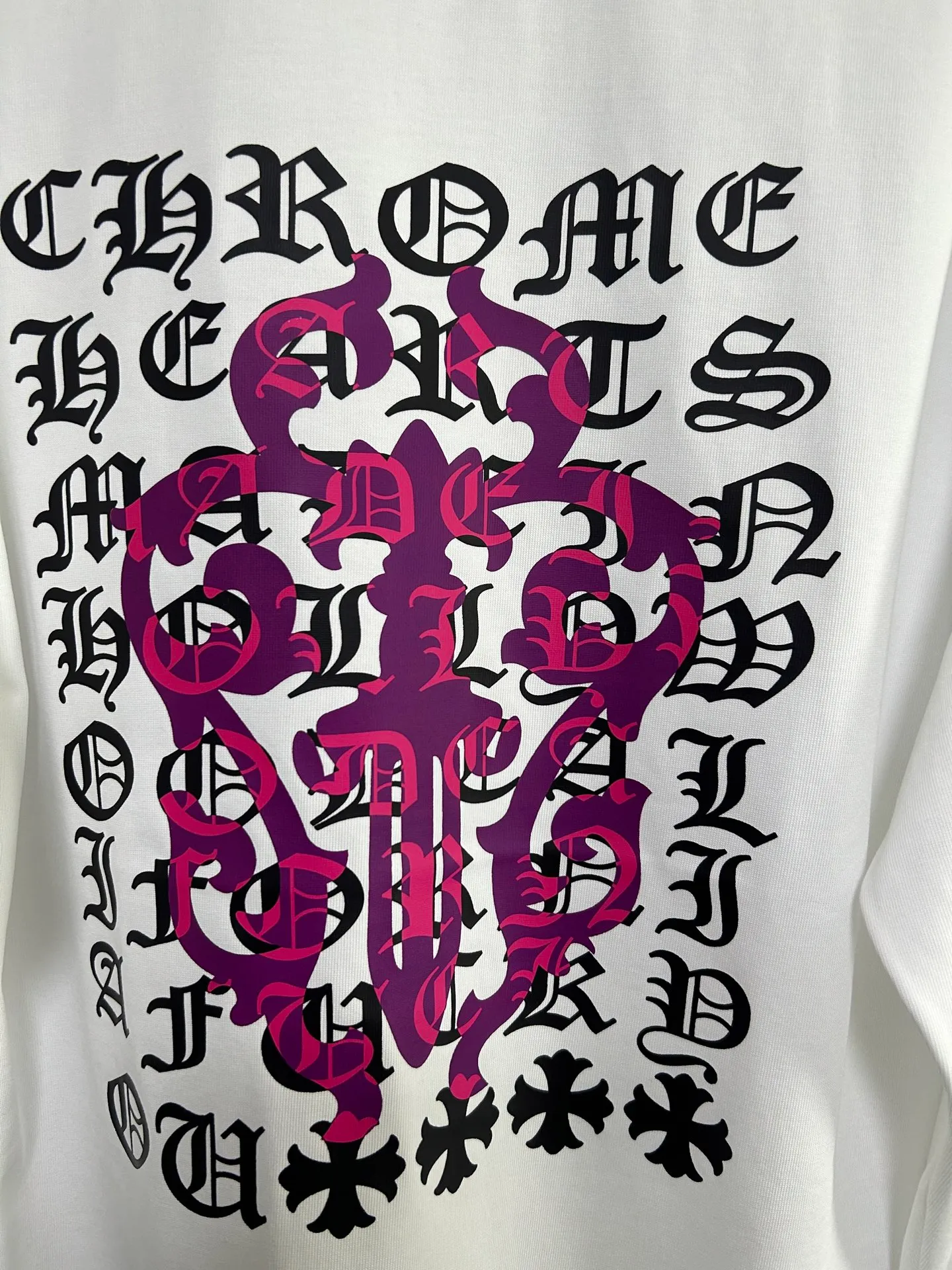 P230 2026 new (exclusive) Chrome Hearts autumn and winter limited edition heavyweight high-weight long-sleeved T-shirt, customized Dreamweaver Yayun ribbed cotton designer concept style Fabric: Heavy 380g Size: S M L XL Color: White